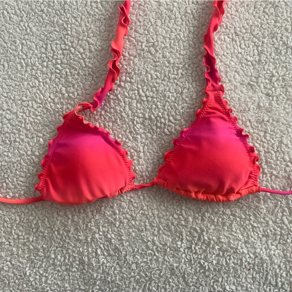 Multi red/pink natural dye swimsuit top - Picture 1 of 6